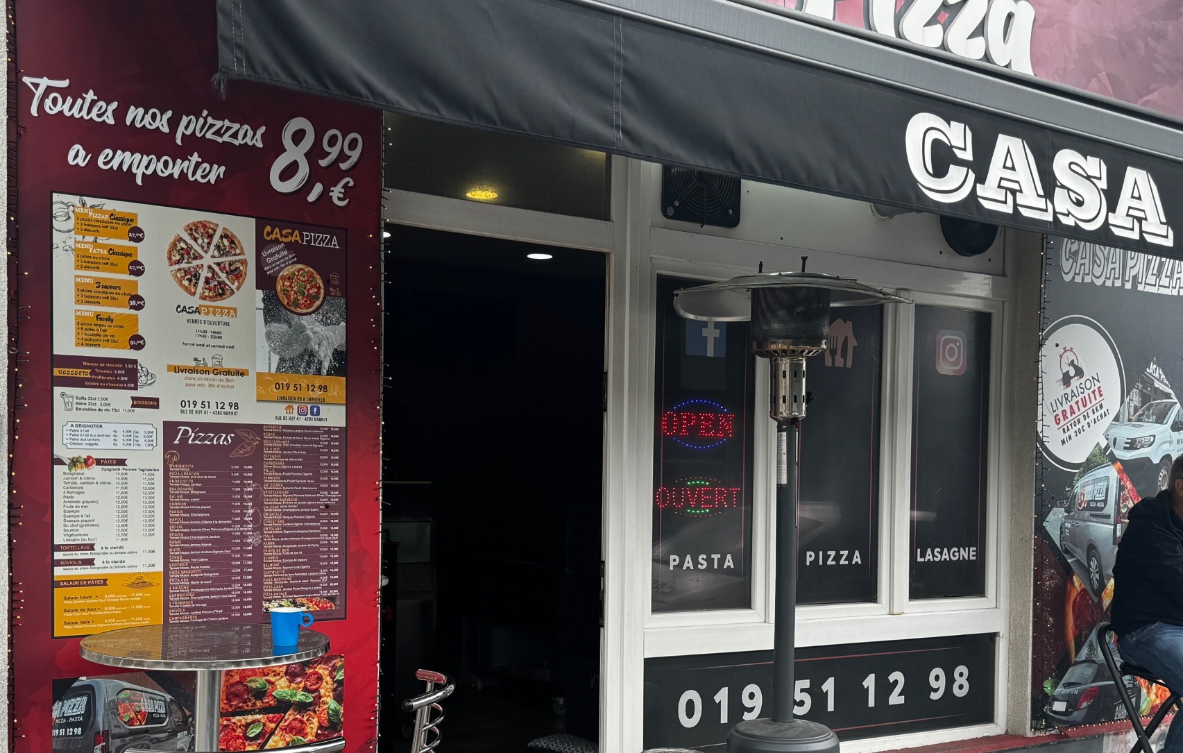 Casa Pizza Hannut — restaurant banner